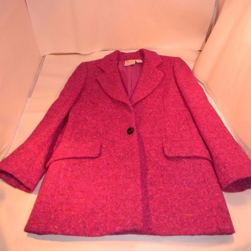 Mirrors of Krizia Deep Rose Tweed wool blazer 8